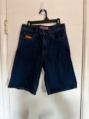 Empyre Navy Denim Jean Shorts